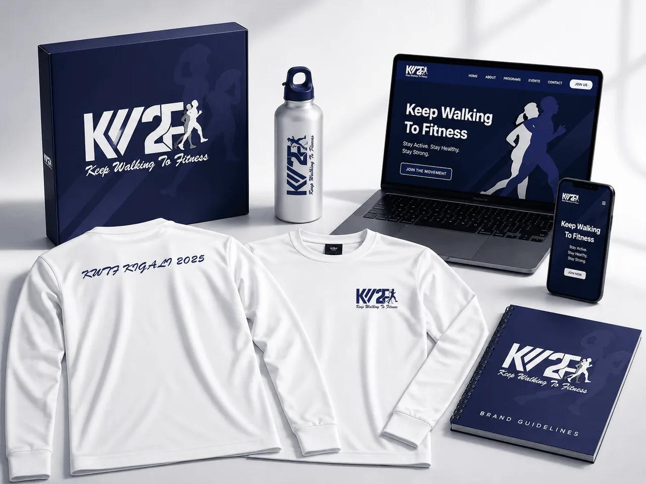 KV2F corporate brand system mockup