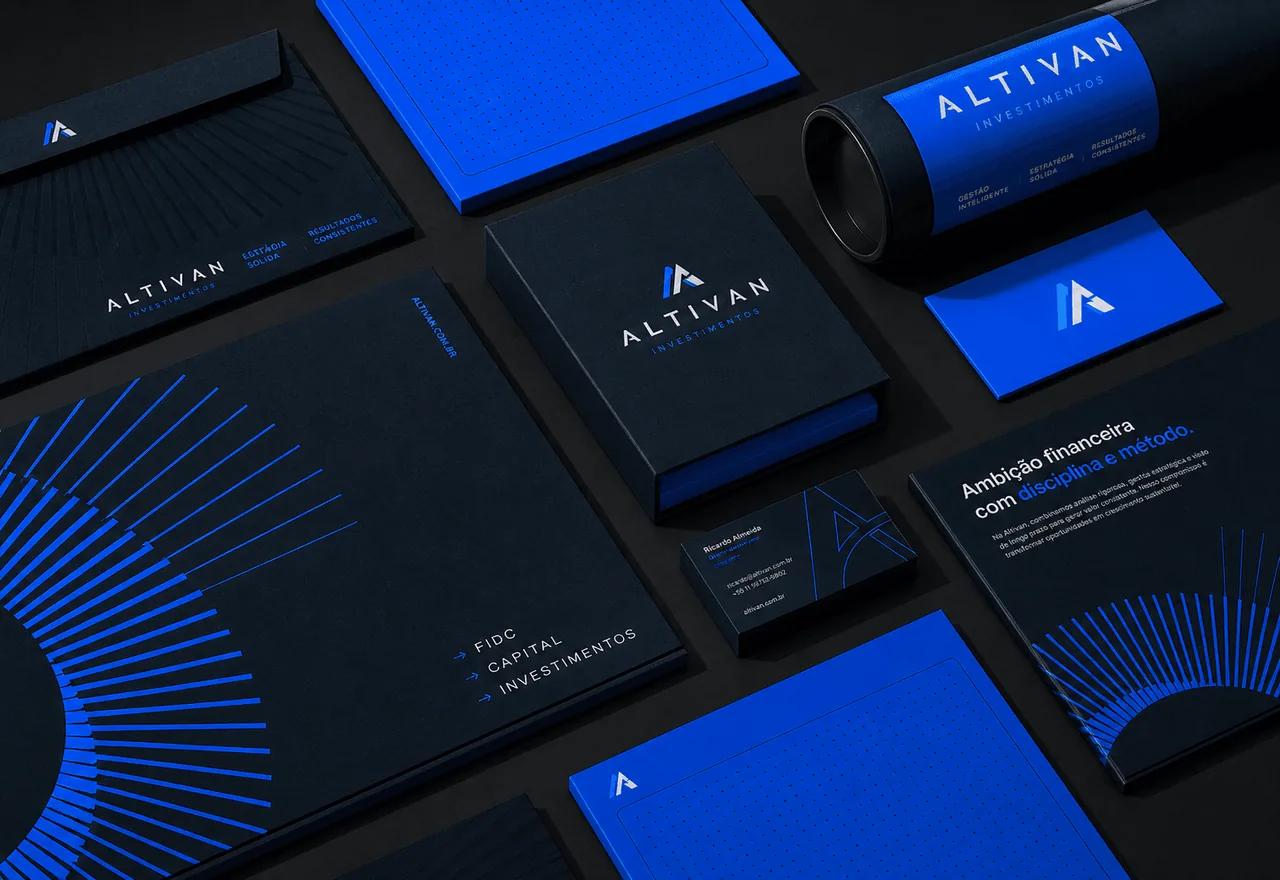 Altivan investor-ready brand mockup