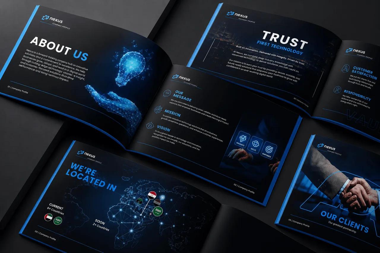 Nexus investor pitch deck spread
