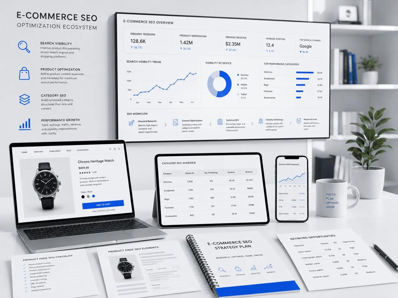 Product SEO schema and rich results dashboard