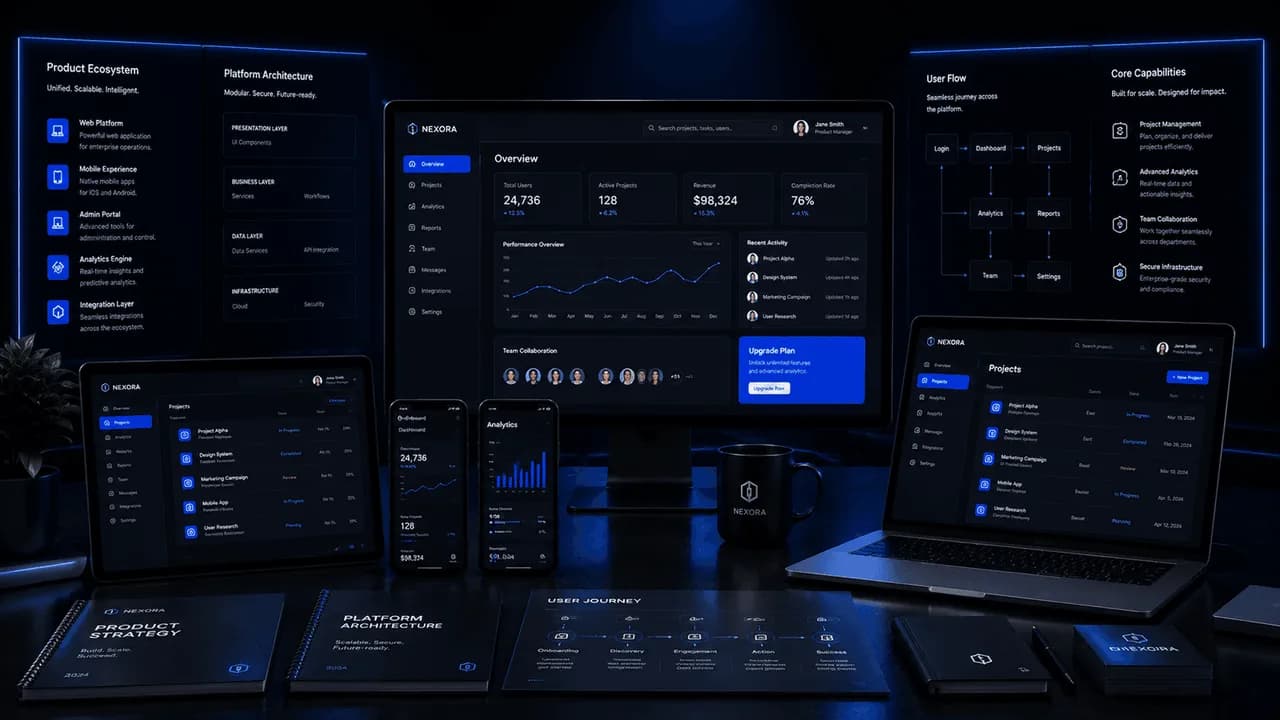 Full Product UI/UX production design command center