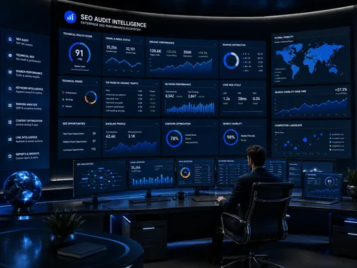 SEO audit dashboard
